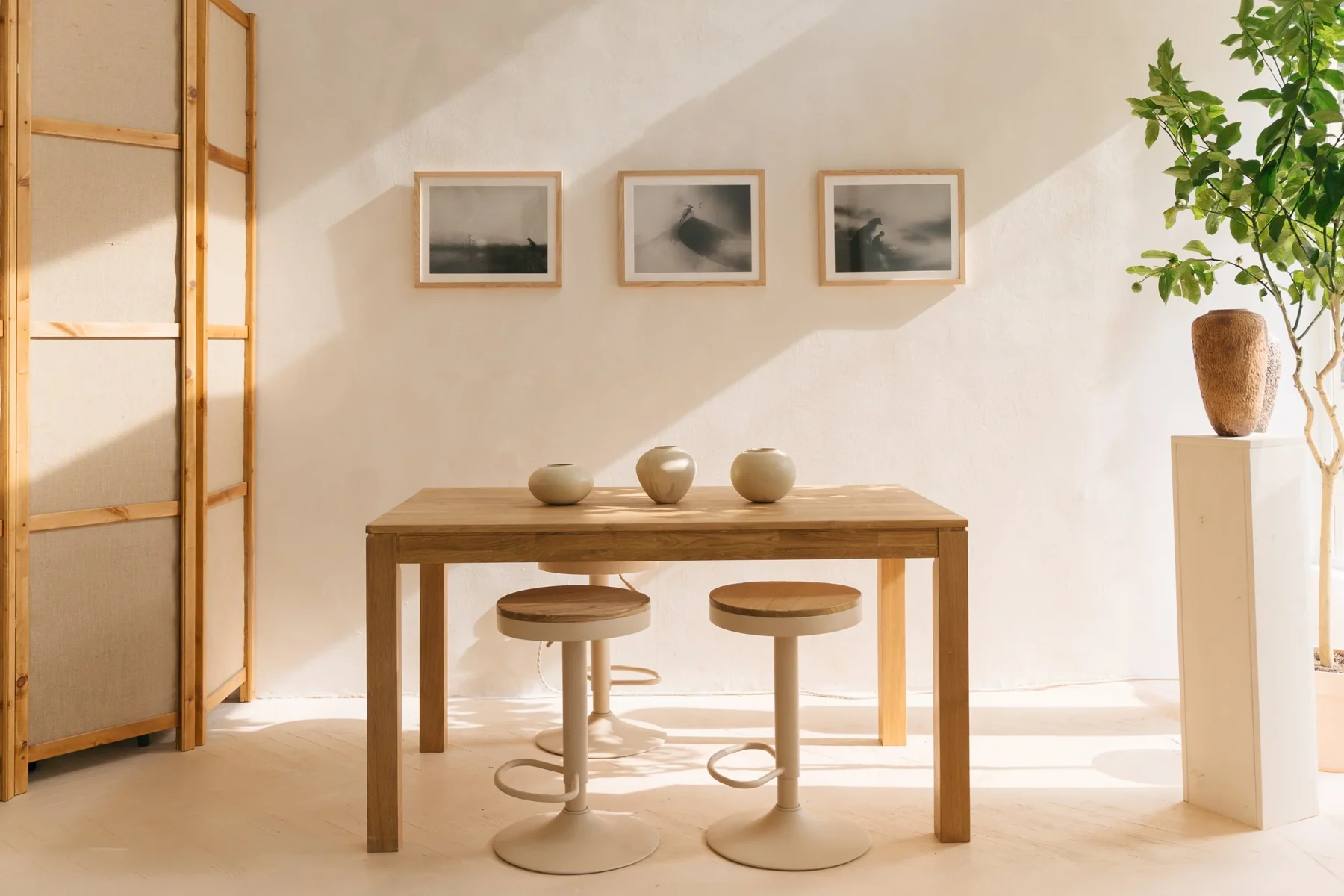 Working Table and Height Adjustable Chairs