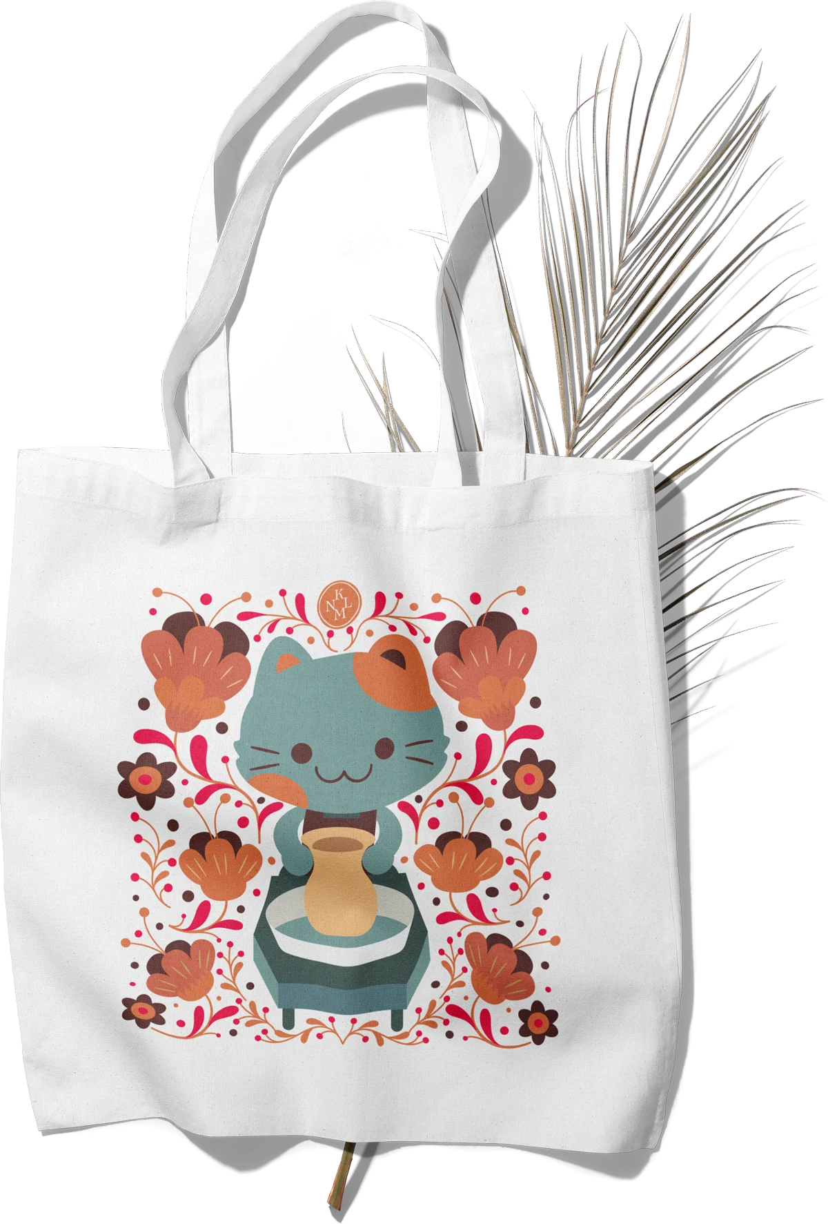 Complimentary illustrated tote bag by Mr. Kone